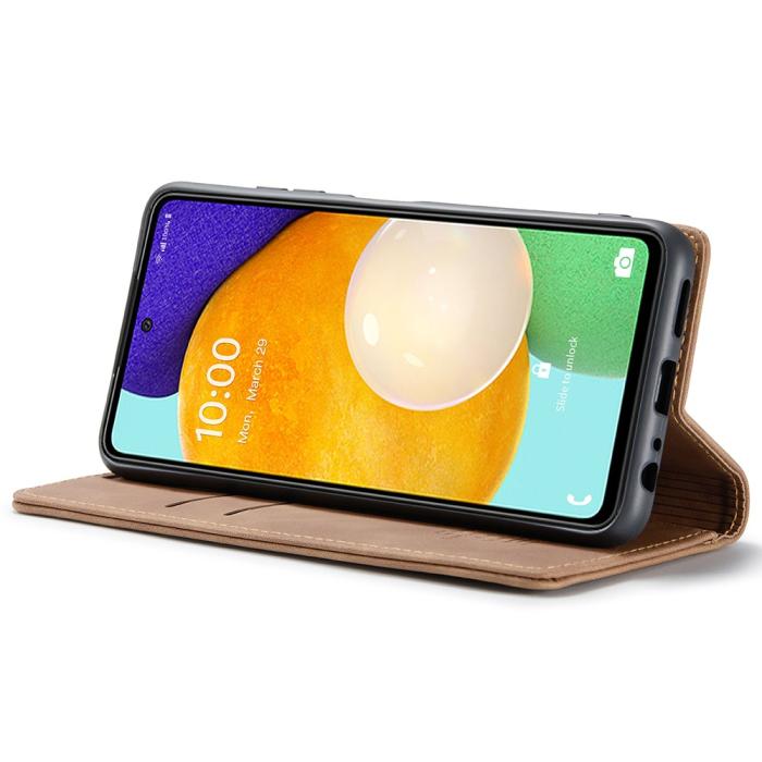 Bild 5, CASEME CASEME Samsung Galaxy A53 5G Fodral Retro Läder Brun - Teknikhallen.se