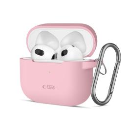 Tech-Protect Tech-Protect AirPods 3 Skal Silikon Hook Dusty Pink - Teknikhallen.se