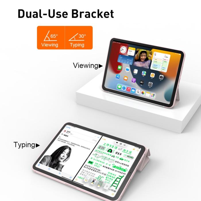 Bild 5,  iPad Mini 2024/2021 Fodral Slim Tri-Fold Guld - Teknikhallen.se