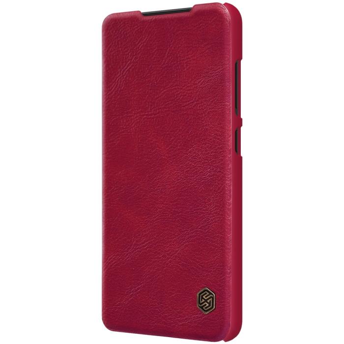 Bild 6, NILLKIN NILLKIN Samsung Galaxy S22 Ultra Fodral Qin Series Röd - Teknikhallen.se