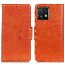  Motorola Edge 40 Pro 5G Fodral Split L&auml;der Orange - Teknikhallen.se