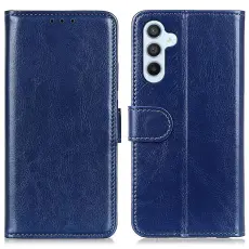  Samsung Galaxy A36 5G/A56 5G Fodral Crazy Horse L&auml;der Bl&aring; - Teknikhallen.se