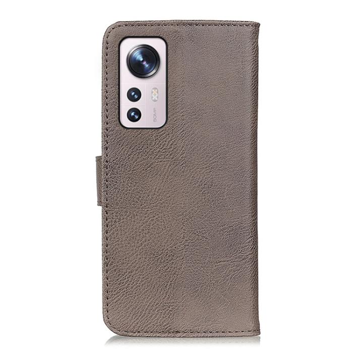 Bild 3, KHAZNEH KHAZNEH Xiaomi 12 Fodral Läder Khaki - Teknikhallen.se