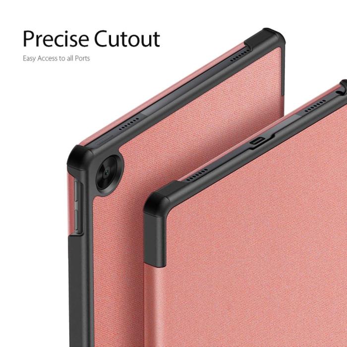 Bild 4, DUX DUCIS DUX DUCIS Lenovo Tab M10 Plus Gen 3 Fodral DOMO Tri-Fold Ljus Rosa - Teknikhallen.se
