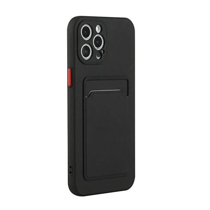 Bild 3,  iPhone 13 Pro Skal Med Kortfack Svart - Teknikhallen.se