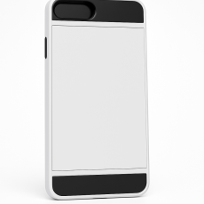  iPhone 7/8 Plus Skal Med Kortfack - Vit - Teknikhallen.se