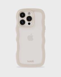 holdit holdit iPhone 16 Pro Max Skal Wavy Light Beige/Transparent - Teknikhallen.se