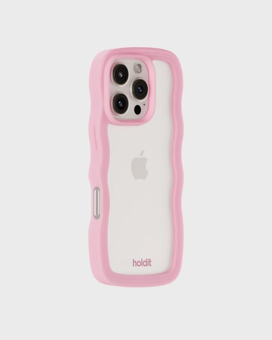 Bild 3, holdit holdit iPhone 16 Pro Max Skal Wavy Pink/Transparent - Teknikhallen.se