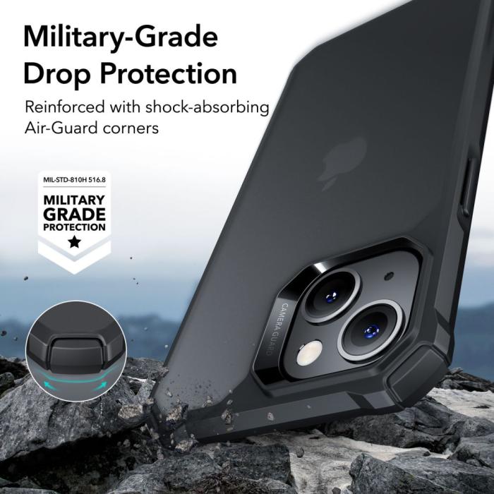Bild 2, ESR ESR iPhone 15 Plus / 14 Plus Skal Air Armor Frostad Svart - Teknikhallen.se