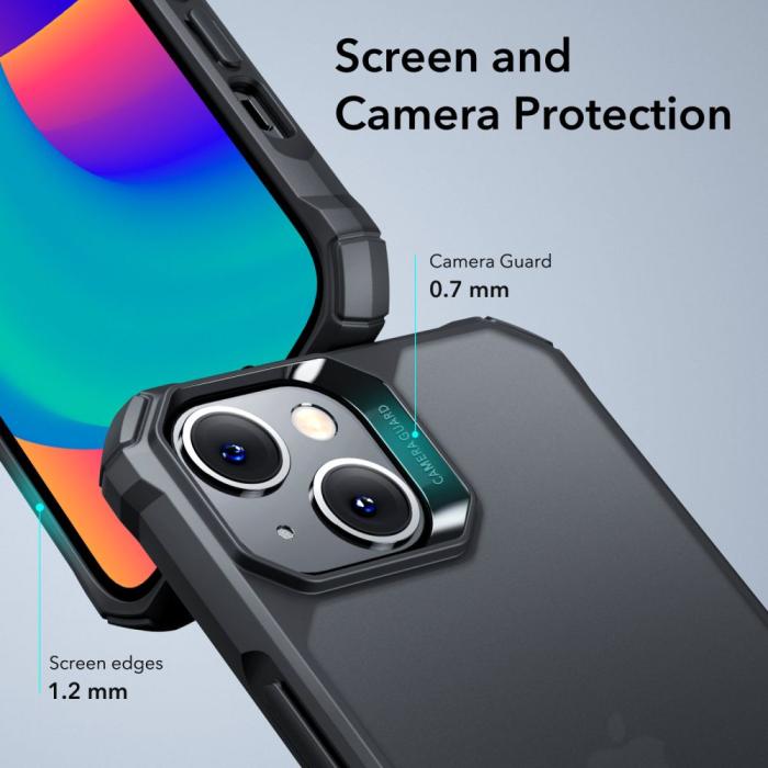 Bild 3, ESR ESR iPhone 15 Plus / 14 Plus Skal Air Armor Frostad Svart - Teknikhallen.se