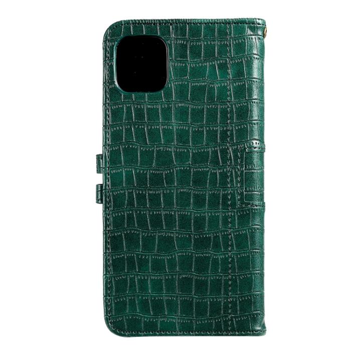 Bild 3,  iPhone 14 Pro Fodral Krokodil Textur Grön - Teknikhallen.se