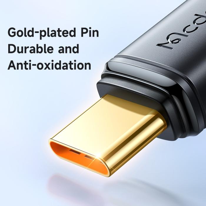 Bild 6, MCDODO Mcdodo 1.2m 240W 5A PD USB-C - USB-C Snabbladdningskabel Svart - Teknikhallen.se