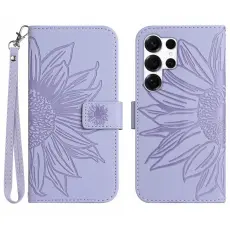  Samsung Galaxy S26 Ultra Fodral Solros Tryck Lila - Teknikhallen.se