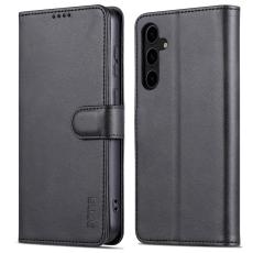AZNS AZNS Samsung Galaxy S24 FE Fodral L&auml;der Svart - Teknikhallen.se