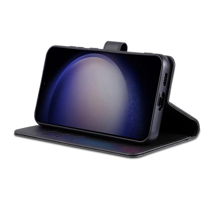 Bild 2, AZNS AZNS Samsung Galaxy S24 FE Fodral Läder Svart - Teknikhallen.se