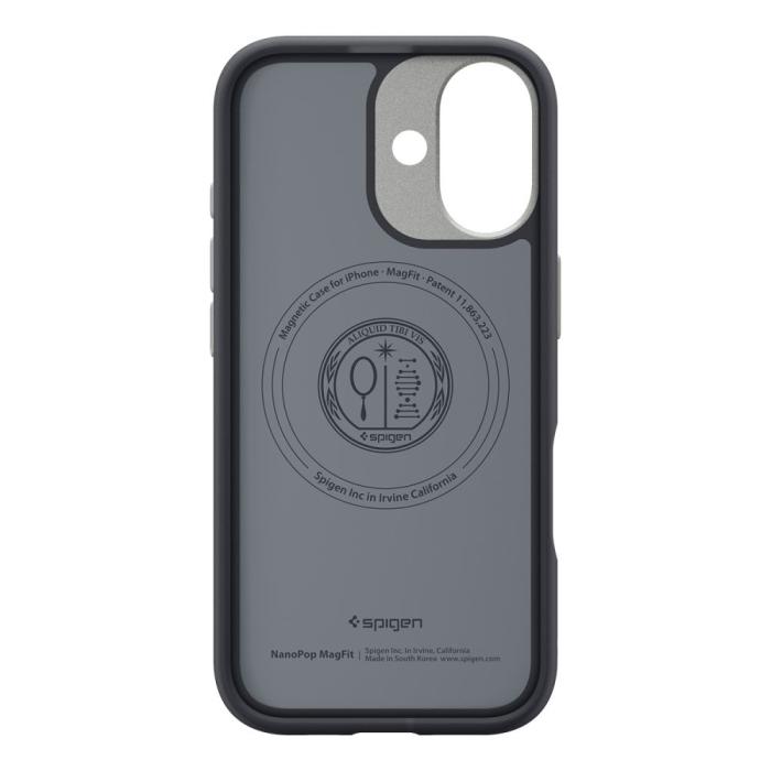 Bild 3, Spigen Spigen iPhone 17 Skal MagSafe Nano Pop Black Sesame - Teknikhallen.se