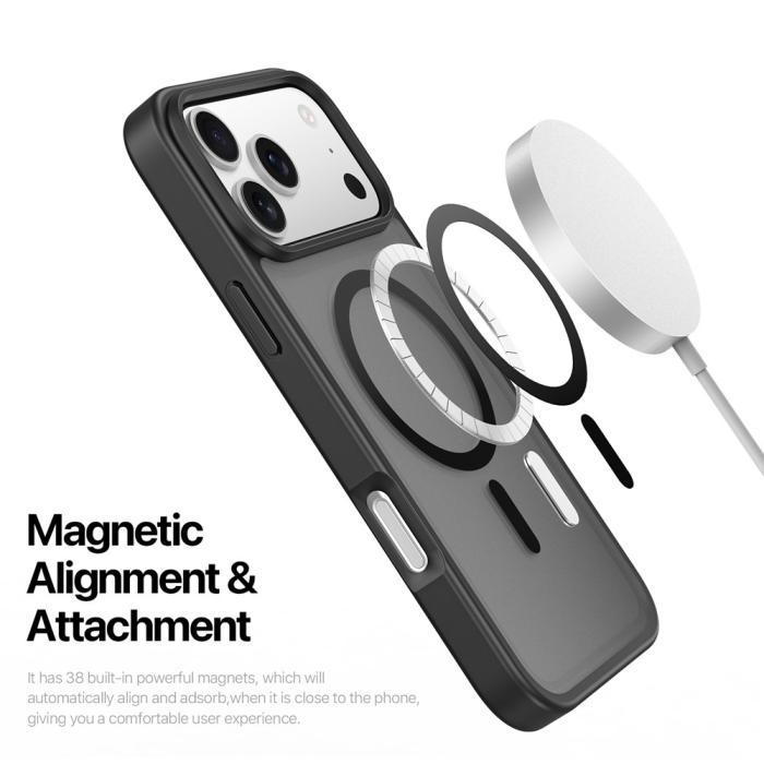 Bild 6, DUX DUCIS DUX DUCIS iPhone 17 Pro Max Skal MagSafe Yind Series Svart - Teknikhallen.se