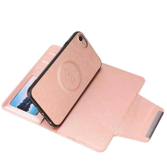 Bild 5,  iPhone 7/8/SE 2in1 Magnet Fodral / Skal Roséguld - Teknikhallen.se