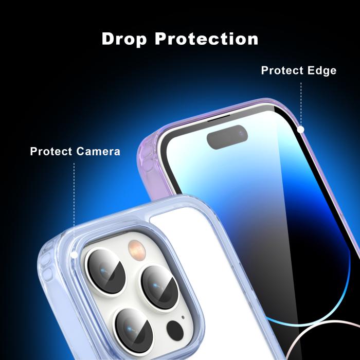 Bild 4, ColorPop ColorPop iPhone 14 Pro Max Skal CH MagSafe Transparent/Vit - Teknikhallen.se
