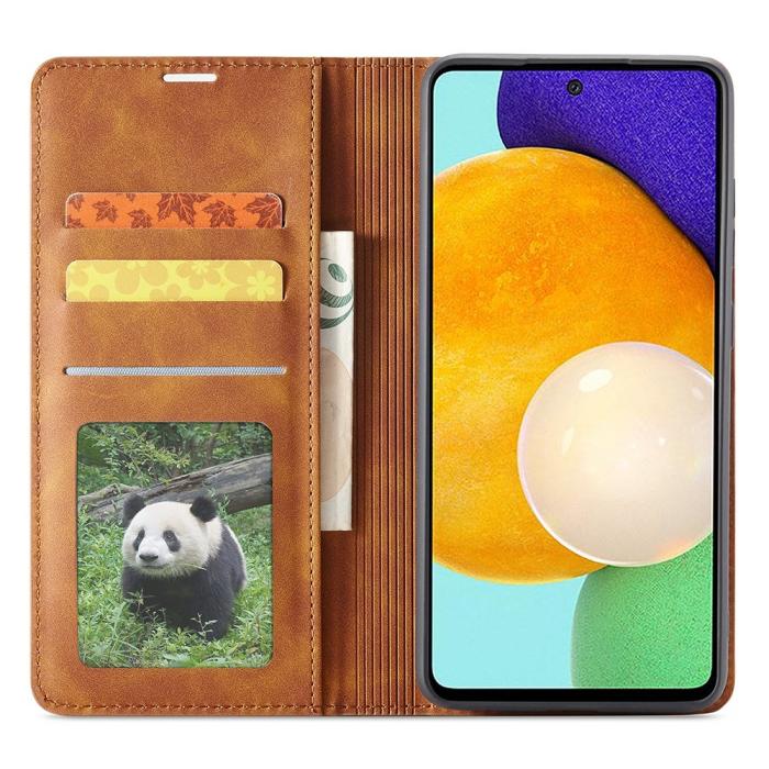 Bild 2, FORWENW FORWENW Samsung Galaxy A23 5G Fodral Flip Läder Brun - Teknikhallen.se
