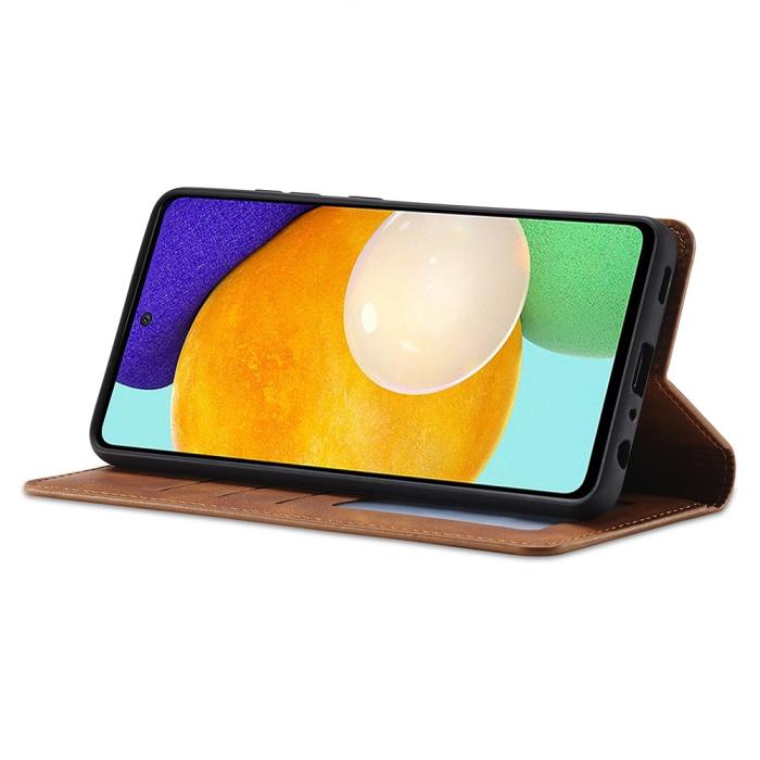 Bild 3, FORWENW FORWENW Samsung Galaxy A23 5G Fodral Flip Läder Brun - Teknikhallen.se