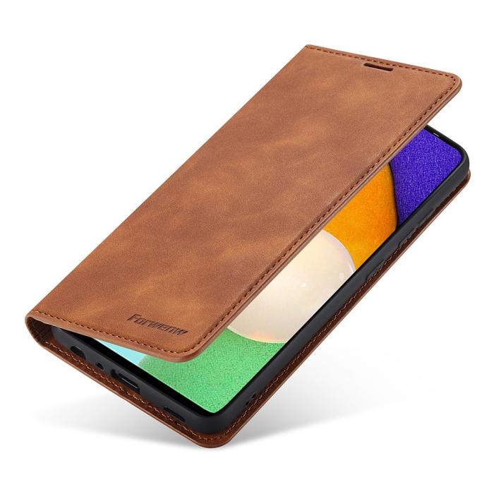 Bild 4, FORWENW FORWENW Samsung Galaxy A23 5G Fodral Flip Läder Brun - Teknikhallen.se