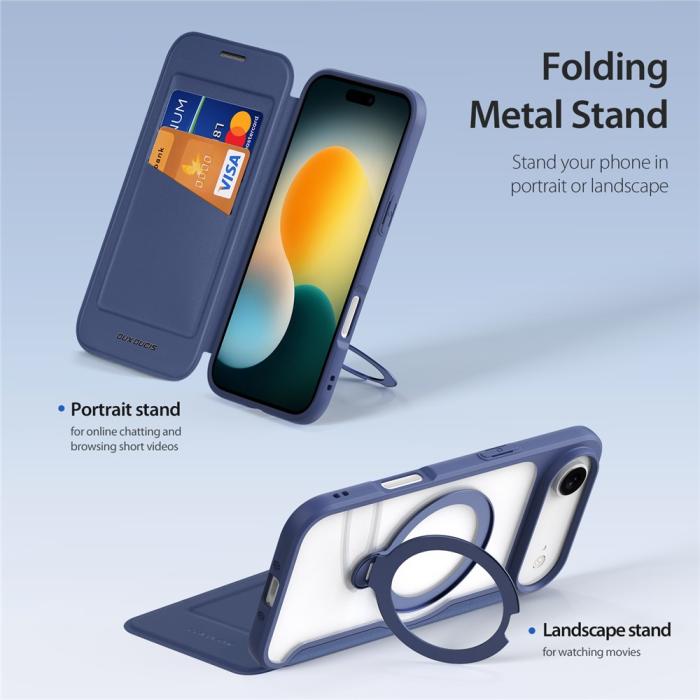 Bild 4, DUX DUCIS DUX DUCIS iPhone Air Fodral MagSafe Kickstand Skin X Pro - Teknikhallen.se