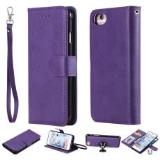  iPhone 6/7/8/SE (2020/2022) - 2in1 Magnet/Pl&aring;nboksfodral - Lila - Teknikhallen.se