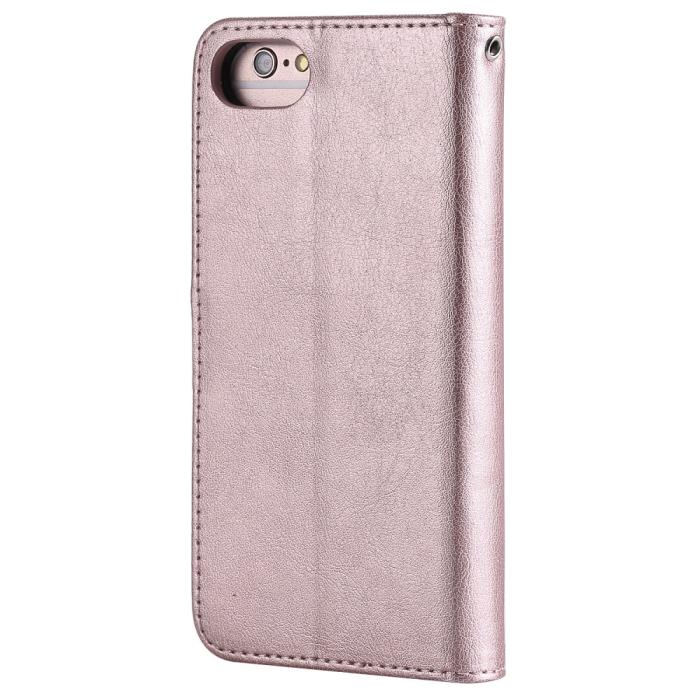 Bild 3,  iPhone 6/7/8/SE (2020/2022) - 2in1 Magnet/Plånboksfodral - Roséguld - Teknikhallen.se