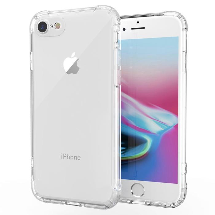 Bild 2,  iPhone 7/8/SE (2020/2022) - Shockproof TPU Skal - Transparent - Teknikhallen.se