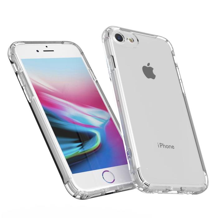 Bild 3,  iPhone 7/8/SE (2020/2022) - Shockproof TPU Skal - Transparent - Teknikhallen.se