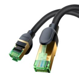 BASEUS BASEUS 0.5 m Cat8 40Gbps RJ45 Nätverkskabel Svart - Teknikhallen.se