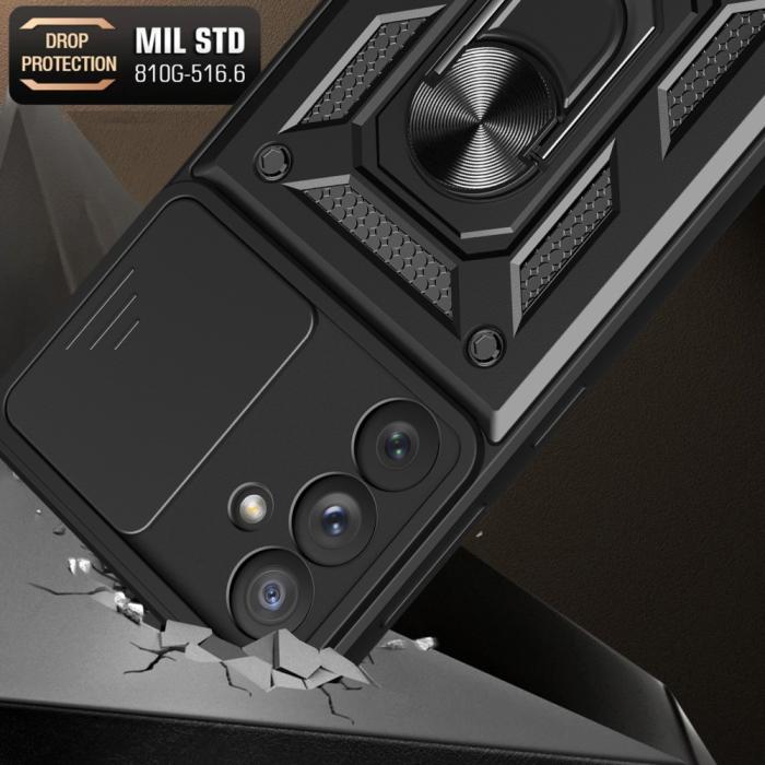 Bild 3,  Samsung Galaxy A54 5G Skal CamShield Ring Hybrid Svart - Teknikhallen.se