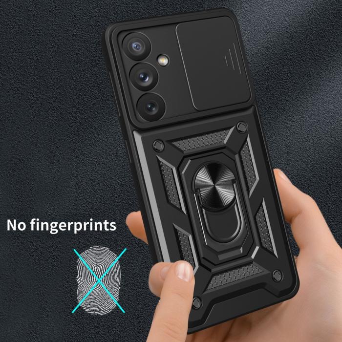Bild 6,  Samsung Galaxy A54 5G Skal CamShield Ring Hybrid Svart - Teknikhallen.se