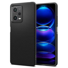 Spigen Spigen Xiaomi Redmi Note 12 Pro 5G Skal Liquid Air Matt Svart - Teknikhallen.se