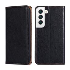  Samsung Galaxy S22 Fodral Flip L&auml;der Svart - Teknikhallen.se