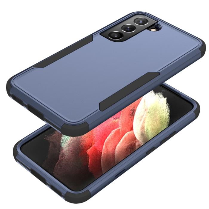 Bild 2,  Samsung Galaxy S22 Skal Hybrid Shockproof Blå/Svart - Teknikhallen.se