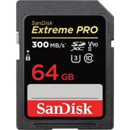 SanDisk SanDisk SDXC Extreme Pro 64 GB 300MB/s Minneskort - Teknikhallen.se