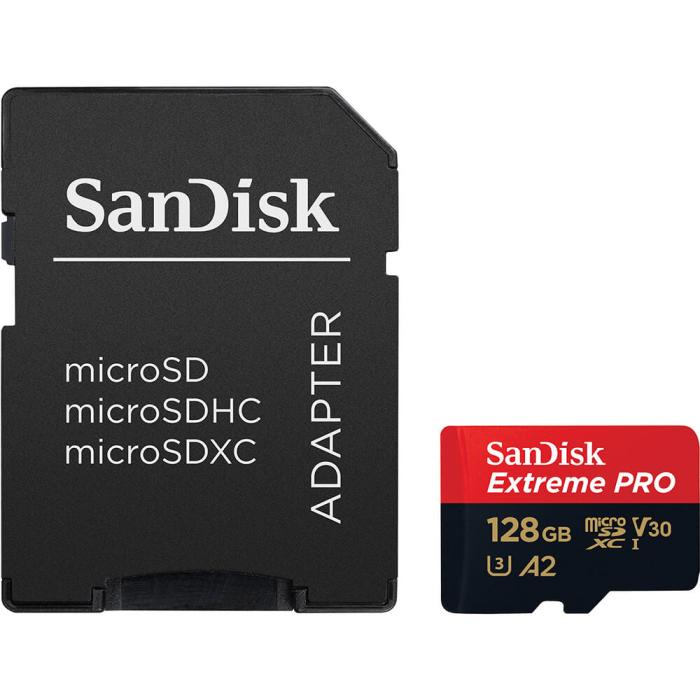 Bild 3, SanDisk SanDisk MicroSDXC Extreme Pro 128 GB 200MB/s Inkl. Adapter - Teknikhallen.se