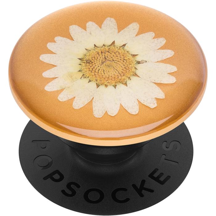 Bild 3, PopSockets PopSockets Avtagbart Grip med Ställfunktion Premium Pressed Flower White Daisy - Teknikhallen.se
