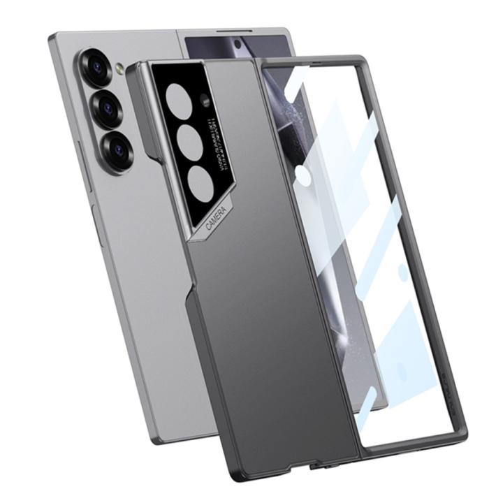 Bild 4, GKK GKK Galaxy Z Fold 6 Skal Med Skärmskydd Härdat Glas Grå - Teknikhallen.se