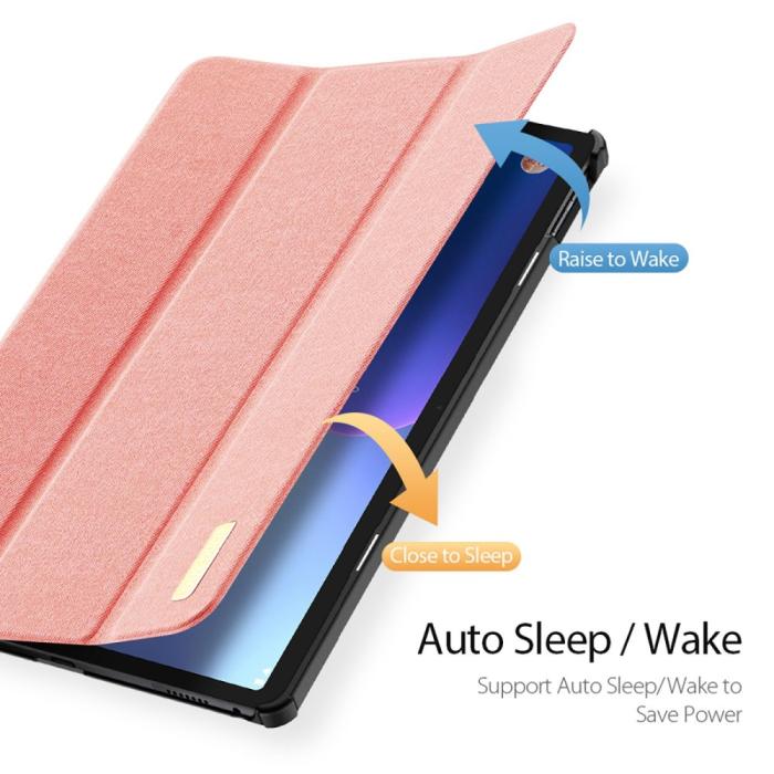 Bild 6, DUX DUCIS DUX DUCIS Lenovo Tab M10 Plus Gen 3 Fodral DOMO Tri-Fold Ljus Rosa - Teknikhallen.se