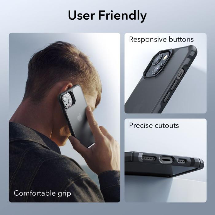 Bild 6, ESR ESR iPhone 15 Plus / 14 Plus Skal Air Armor Frostad Svart - Teknikhallen.se