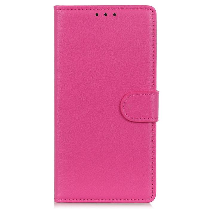 Bild 6,  Samsung Galaxy A16 Fodral Litchi Läder Rosa - Teknikhallen.se