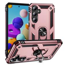  Samsung Galaxy A55 5G Skal Ring Armor Hybrid Ros&eacute;guld - Teknikhallen.se