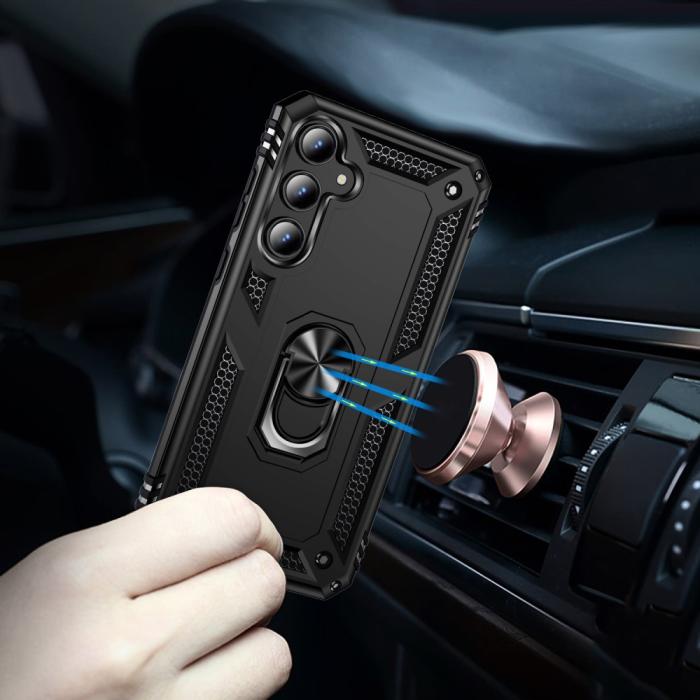 Bild 3,  Samsung Galaxy A55 5G Skal Ring Armor Hybrid Svart - Teknikhallen.se