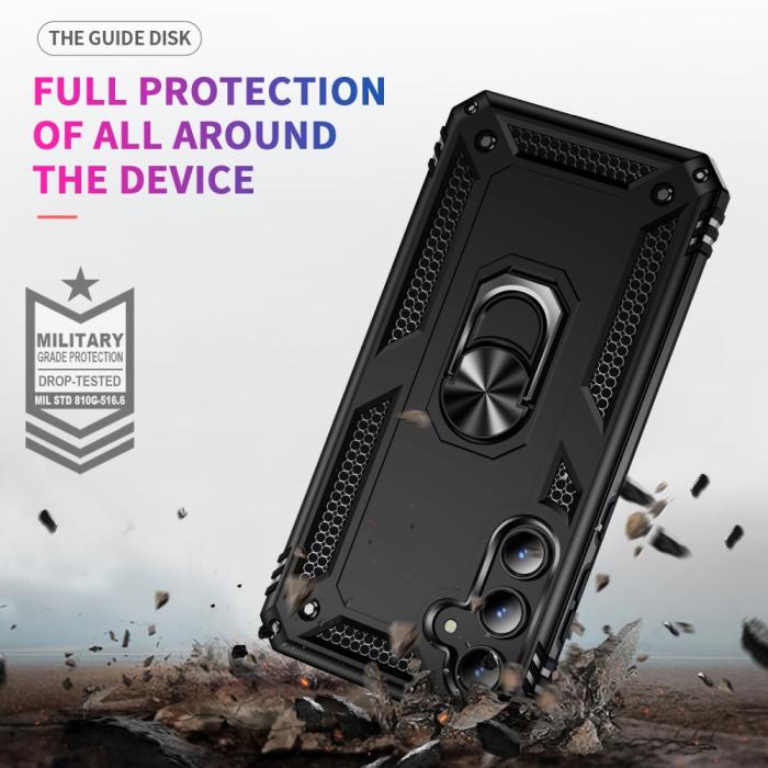 Bild 5,  Samsung Galaxy A55 5G Skal Ring Armor Hybrid Svart - Teknikhallen.se