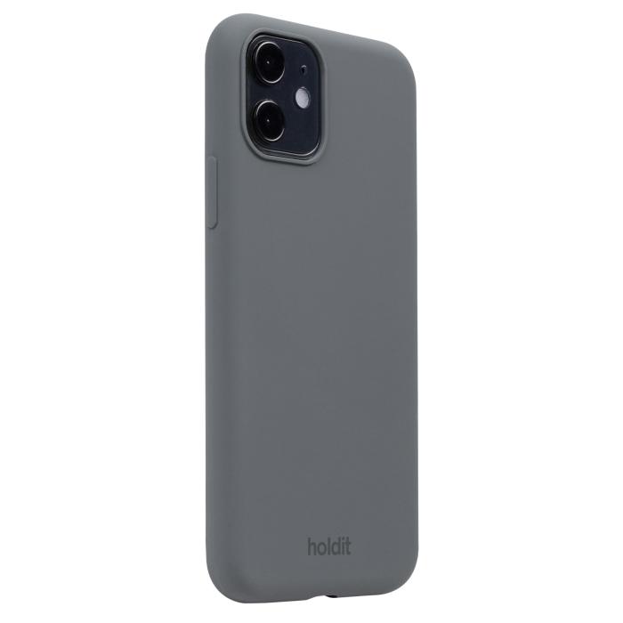 Bild 2, holdit holdit iPhone 11/XR Mobilskal Silikon Space Gray - Teknikhallen.se