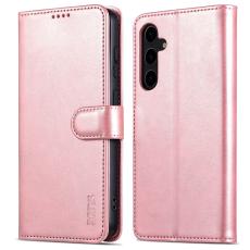 AZNS AZNS Samsung Galaxy S24 FE Fodral L&auml;der Ros&eacute;guld - Teknikhallen.se