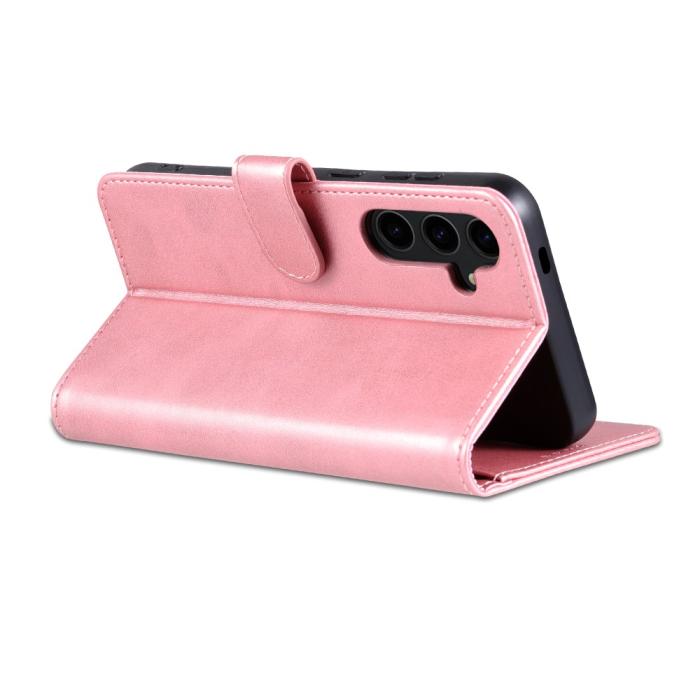 Bild 4, AZNS AZNS Samsung Galaxy S24 FE Fodral Läder Roséguld - Teknikhallen.se
